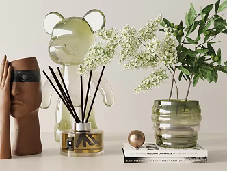 Modern ornaments combination 3d model