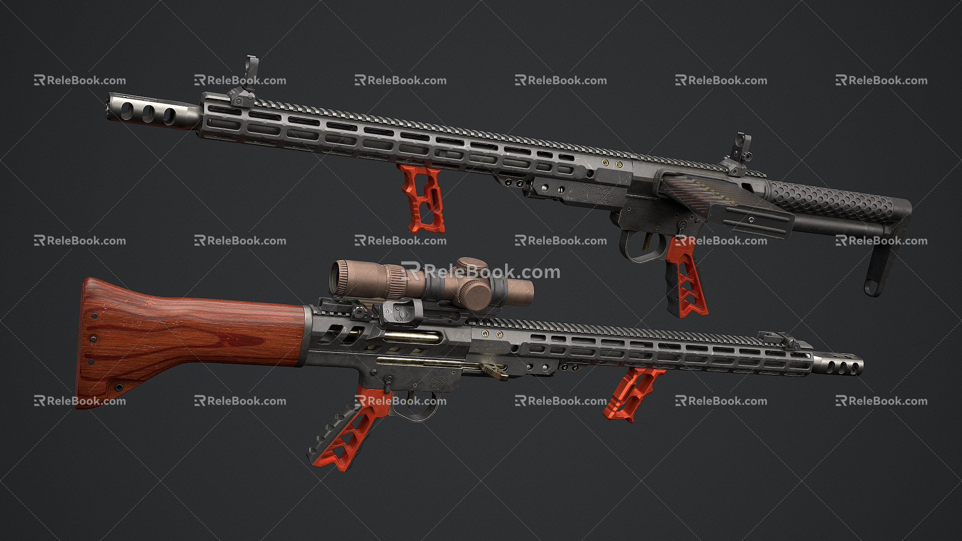 Modern Sniper Rifle 3d model