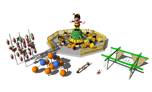 Modern play equipment Children's play equipment 3d model