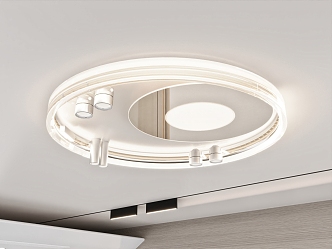 Ring ceiling lamp removable ceiling lamp spotlight decorative suction 3d model