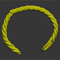 Trendy Braided Green Brown Headband Fashion Accessory With Woven Texture For Hair Decoration