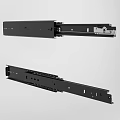 Black Metal Drawer Slides For Furniture Cabinet Sliding Mechanism Parts
