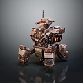 Modern Robot Warrior Mechanical Combat Police Mechanical Armor 3d model