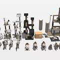 Pet Climbing Rack Combination Cat Climbing Rack Combination 3d model