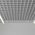 Modern Suspended Ceiling Designs With Black Grid Wooden Slats And Linear Lights