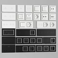 Modern Switch Socket 3d model