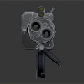 Futuristic Sci Fi Weapon With Metallic Body And Detailed Mechanical Components