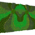 Lush Green Plant Wall With Various Foliage And Vertical Garden Design