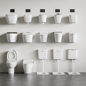 Modern toilet 3d model