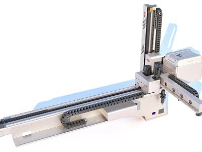 Industrial Equipment Linear Guide Rail System With Mechanical Arm Structure 3d model