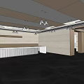 Modern Front Desk 3d model