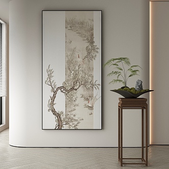 New Chinese Decorative Painting 3d model