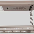 Clothes Drying Rack With Retractable Metal Frame Spring Mechanism And Lighting 3d model