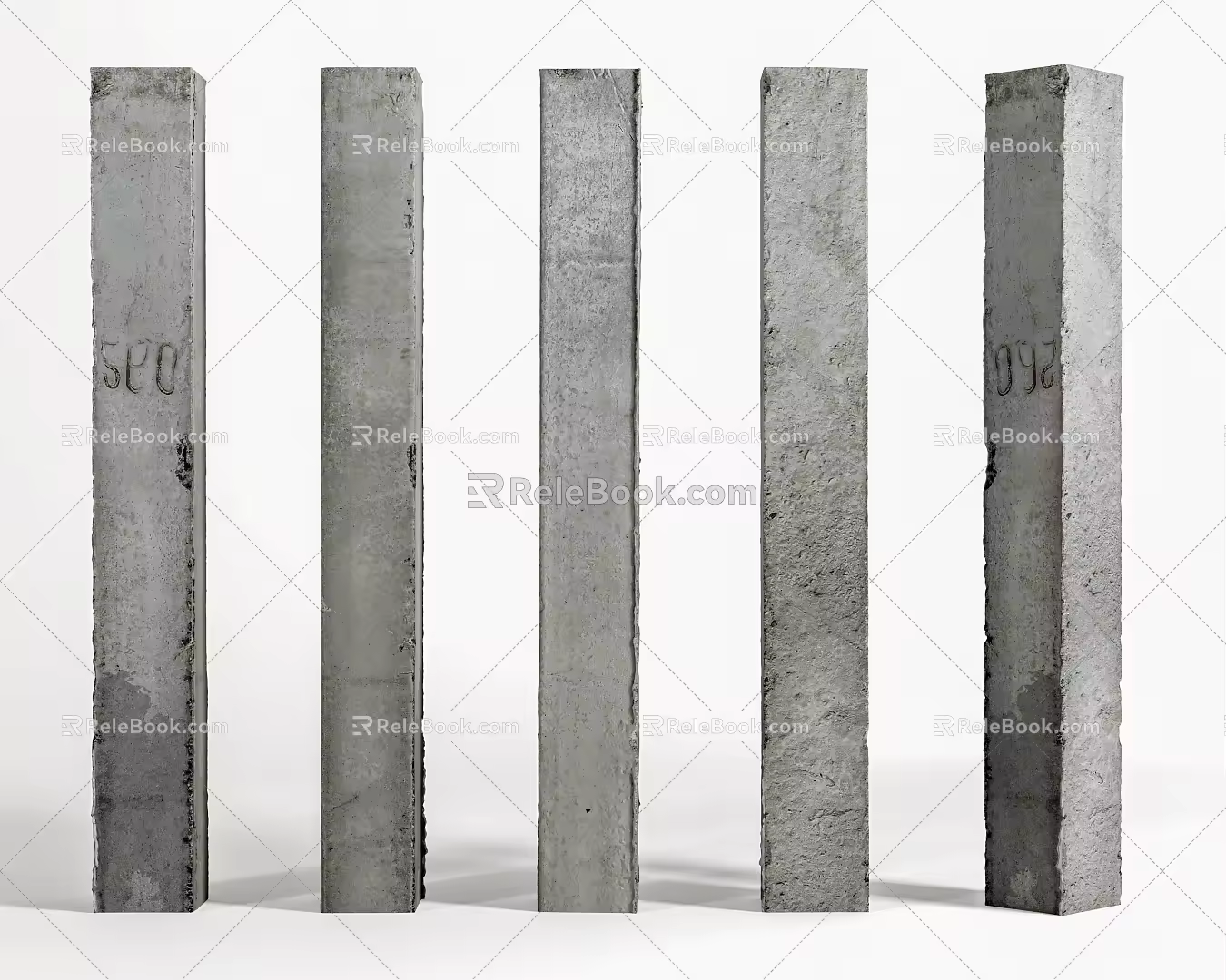INDUSTRIAL LOFT COLUMN CONCRETE COLUMN 3d model