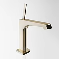 Modern Brushed Metal Faucet with Sleek Design and Tall Spout for Contemporary Kitchens