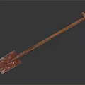 Agricultural Equipment Shovel With Wooden Handle And Metal Blade For Farming Use