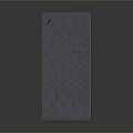 Navy Blue Mattress with Diamond Pattern and Orange Trim Short Legs Modern Design
