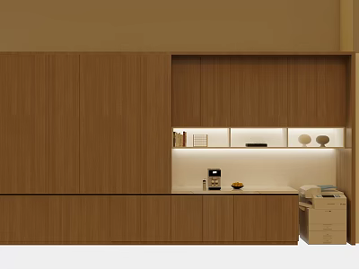 Modern Wooden Entryway Cabinet And Side Cabinet With Storage Shelves And Countertop 3d model