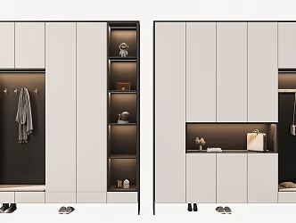 Modern shoe cabinet 3d model