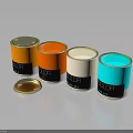 Household Paint Cans In Various Colors For Home Decoration And Use