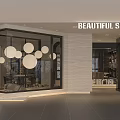 Elegant Door And Window Store Exterior With Glass Display And Entrance Decor