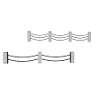 Different Styles of Chain Fence Design with Stone Posts and Metal Chains