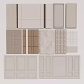 Various Wall Paneling Designs With Different Textures And Patterns 3d model
