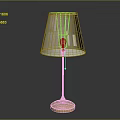 Elegant Modern Table Lamp With White Pleated Lampshade And Golden Base