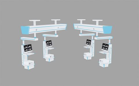 Modern Medical Crane Tower 3d model