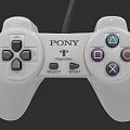 PONY Playstation Game Controller With SELECT START Triangle Circle X Square Buttons And Cable