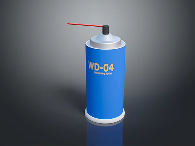 WD 04 Lubricating Spray Blue Can For Household Daily Use And Maintenance 3d model