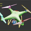 White Quadcopter Drone With Built In Camera For Aerial Photography And Remote Control