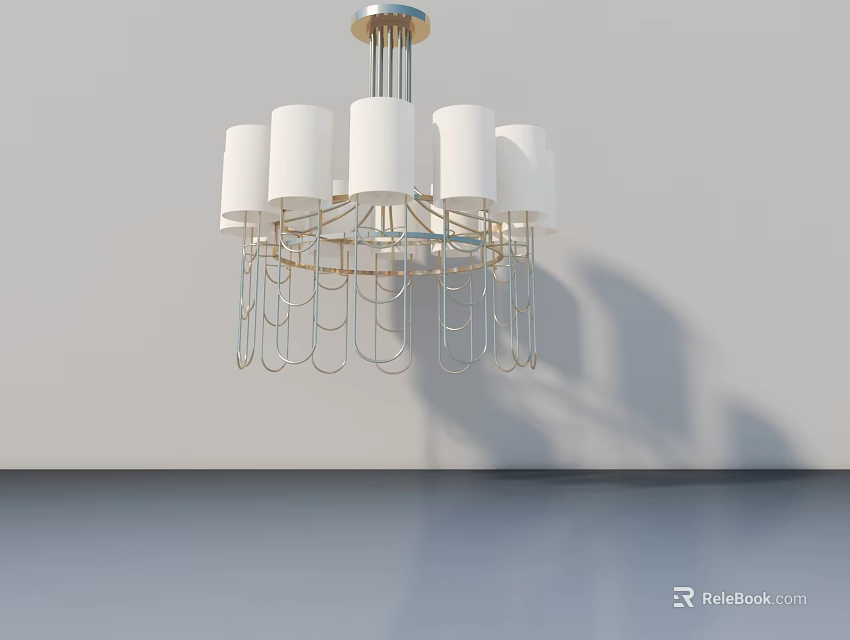 Modern Swing Door Design for Home Interior with White Surface and Classic Style 3d model