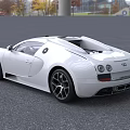 White Luxury Sports Car With Sleek Design Black Roof And Alloy Wheels