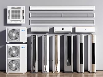 modern air conditioning 3d model