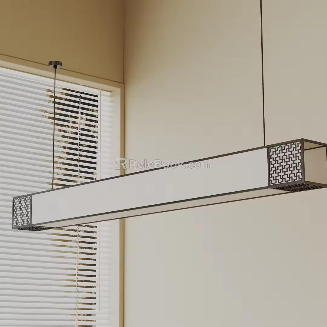 Modern chandelier 3d model