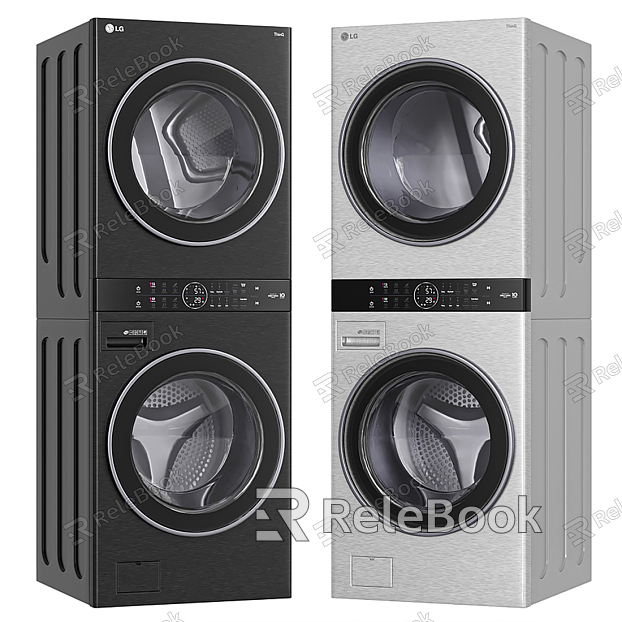 Modern Washer Dryer Washing Machine model