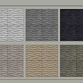 Various Textured Wall Panels Color Samples with Different Shades for Home Decor 3d model
