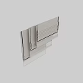 Modern White Venetian Blinds With Black Trim For Home Window Decoration