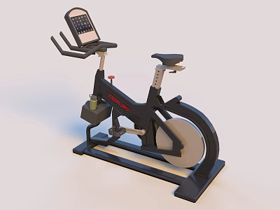 Modern Exercise Bike With Digital Screen Adjustable Seat Stable Stand For Home Gym Indoor Workout 3d model