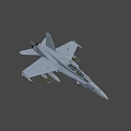 Detailed Modern Military Fighter Jet Number 22 With Missiles On Wings