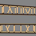 Two Modern Minimalist Chandeliers With Metal Frame Roman Numeral X Design And Warm White Light