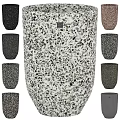 Terrazzo Texture Decorative Ornament Set With Various Colors And Sizes For Home Decor