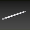 Household Metal Ruler With Clear Scale Measurements And Hanging Hole Design
