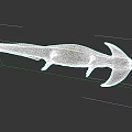 Unique Aquatic Animal With Long Tail Large Fins And Golden Striped Body
