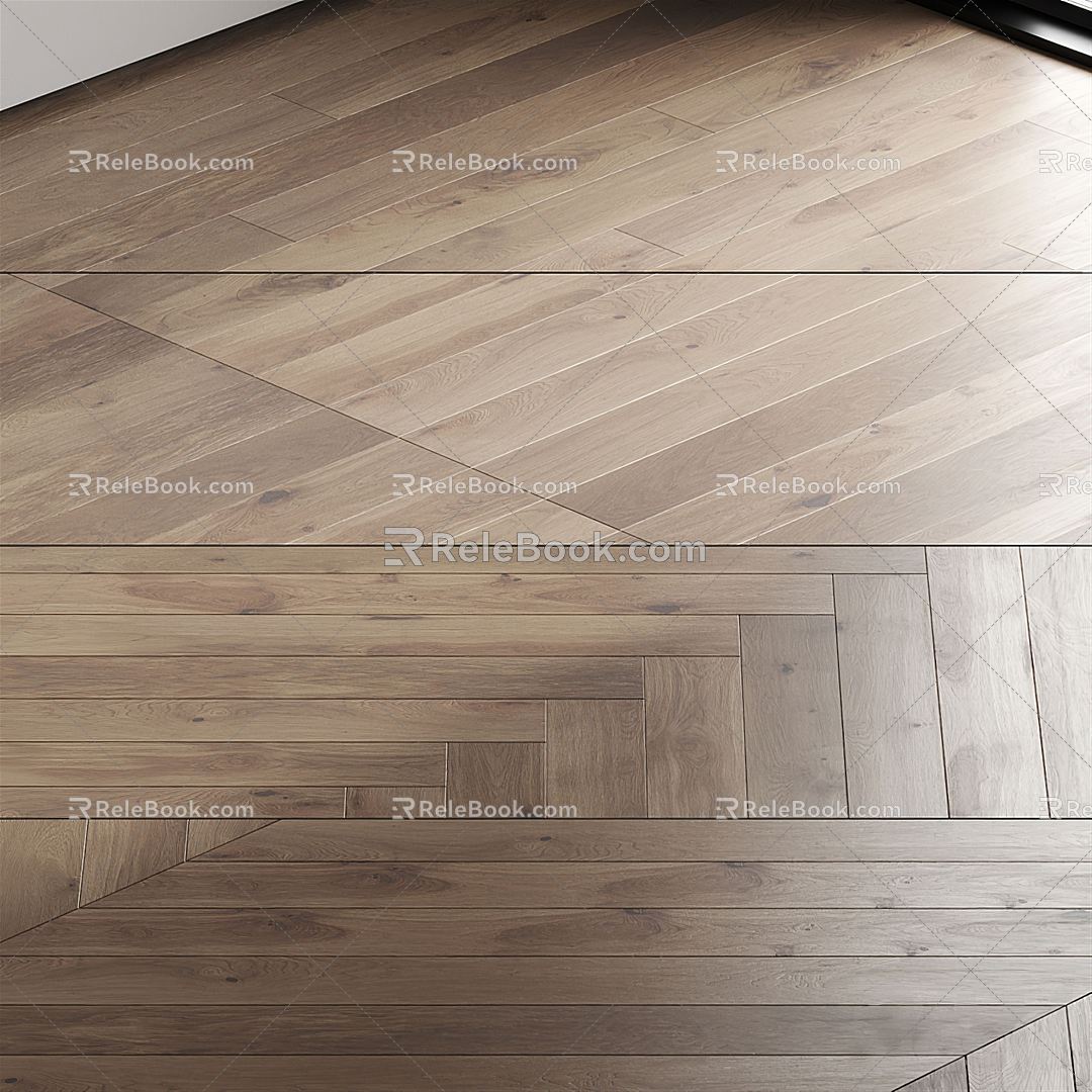 Modern Flooring Wood Flooring 3d model