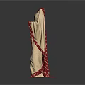 Elegant Beige Sari With Red Polka Dot Patterns And Contrast Border Design For Ethnic Wear