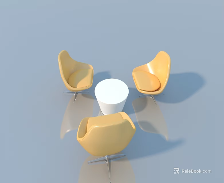 Modern Interior Swing Door Design With Smooth Surface And Simple Structure 3d model