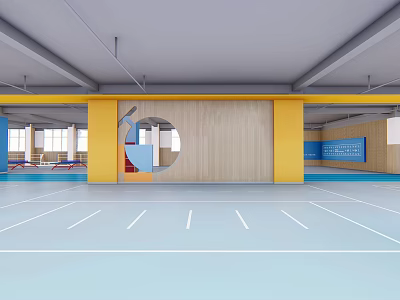 campus culture movement space overhead layer 3d model