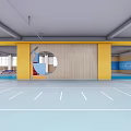 campus culture movement space overhead layer 3d model